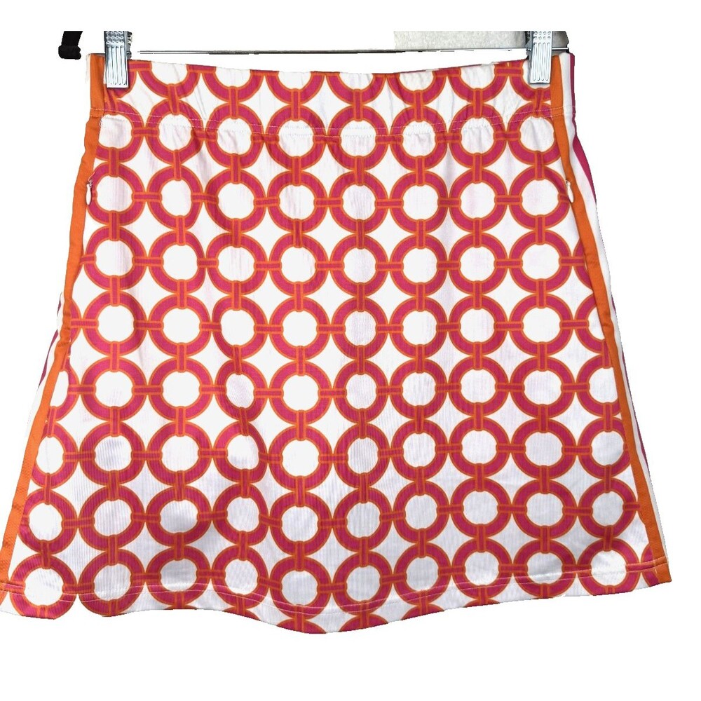 Gretchen Scott Pink Printed Skippy Skort Medium Golf Tennis Country Club Preppy